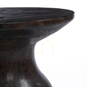 Măsuță auxiliară BAZAR BIZAR Hourglass lemn nuc închis 50x50x50 cm small 5