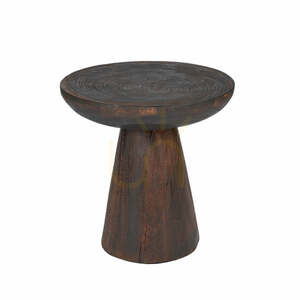 Măsuță auxiliară BAZAR BIZAR The Cone Alone lemn nuc închis 50x50x50 cm small 1