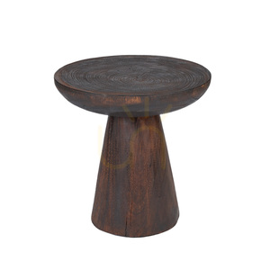 Măsuță auxiliară BAZAR BIZAR The Cone Alone lemn nuc închis 50x50x50 cm small 2