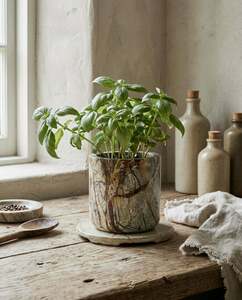 Ghiveci marmură verde BAZAR BIZAR Planters 10 cm small 1