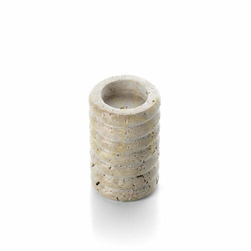 Verifica Suport lumânare BAZAR BIZAR Travertine Ripple Bej Piatră 10 cm M