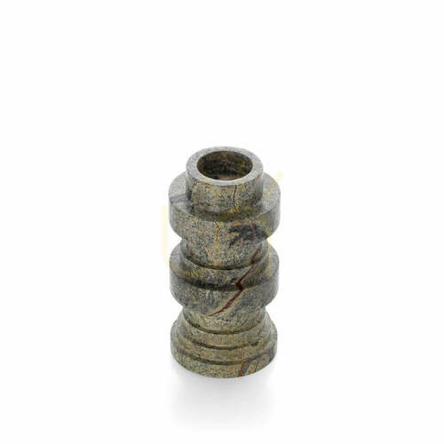 Verifica Sfeșnic totemic din marmură verde BAZAR BIZAR, 20 cm