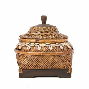 Coș de răchită BAZAR BIZAR Baskets 25x25x25 cm maro natural small 0