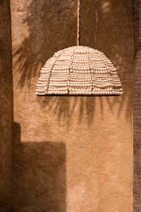 Pendul BAZAR BIZAR din lemn natural, bej, 48 cm, Pendant Lamps small 1