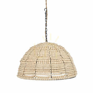 Pendul BAZAR BIZAR din lemn natural, bej, 48 cm, Pendant Lamps small 0