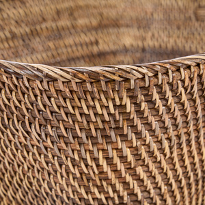 Coș de rufe BAZAR BIZAR Hannah din ratan, maro natural, L small 4
