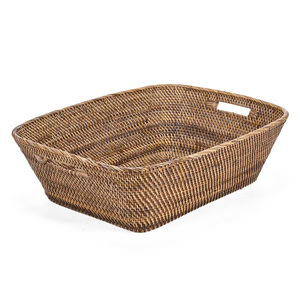 Coș de rufe BAZAR BIZAR Hannah din ratan, maro natural, L small 5