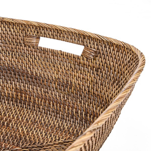 Coș de rufe BAZAR BIZAR Hannah din ratan, maro natural, L small 8