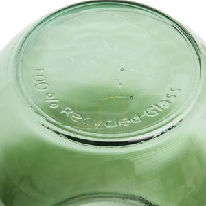 Vază sticlă verde BAZAR BIZAR Glass Collection Qiezi M 23 cm small 2