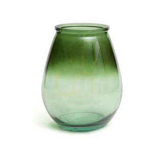 Vază sticlă verde BAZAR BIZAR Glass Collection Qiezi M 23 cm small 3