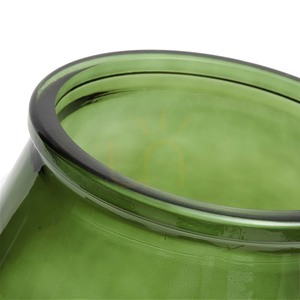 Vază sticlă verde BAZAR BIZAR Glass Collection Qiezi M 23 cm small 5
