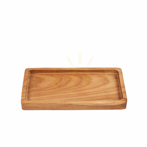 Verifica Tavă din lemn de tec BAZAR BIZAR Teak Root Collection Natural S