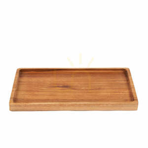 Tavă lemn natural BAZAR BIZAR Teak Root Collection 30x18 cm small 0