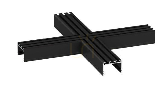 LUMINES ILEDO Typ-X-Stecker, schwarz lackiert.