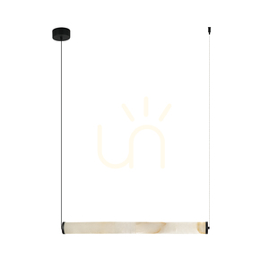 Lampă suspendată cu bandă LED, 20 W, 3000 K, Triac, negru nisipos – Alabaster ZAMBELIS small 1