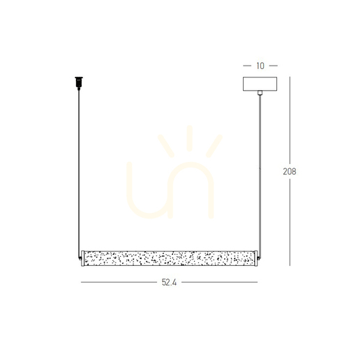 Verifica Lampă suspendată cu bandă LED, 20 W, 3000 K, Triac, negru nisipos – Alabaster ZAMBELIS
