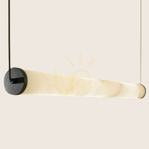 Lampă suspendată cu bandă LED, 20 W, 3000 K, Triac, negru nisipos – Alabaster ZAMBELIS small 0