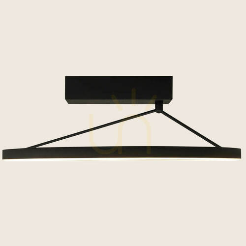 Verifica Lampă LED de tavan 26 W, 3000 K, Triac, negru nisipiu, ZAMBELIS