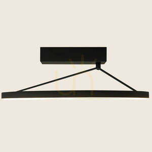 Lampă LED de tavan 26 W, 3000 K, Triac, negru nisipiu, ZAMBELIS small 2