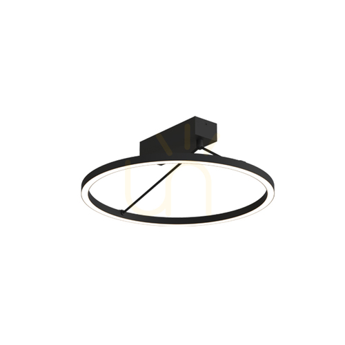 Verifica Lampă LED de tavan 26 W, 3000 K, Triac, negru nisipiu, ZAMBELIS