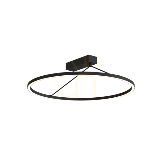 Verifica Lampă LED de tavan 42 W, 3000 K, Triac, negru nisipiu, ZAMBELIS