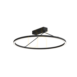 Lampă LED de tavan 42 W, 3000 K, Triac, negru nisipiu, ZAMBELIS small 0