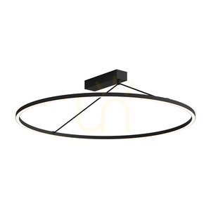 Lampă LED de tavan 51 W, 3000 K, Triac, negru nisipiu, ZAMBELIS small 1