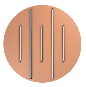 Lampă LED de tavan 52 W, 3000 K, negru mat, tip Stick – Sandy Brick, soclu roșu, ZAMBELIS small 1