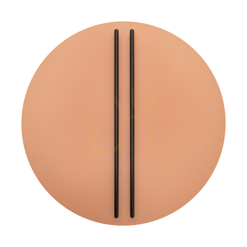 Verifica Aplică LED Zambelis 2576, rotundă Ø 80 cm, roșu cărămiziu și negru, 30 W, 3000 K, 4080 lm, dimabilă cu triac