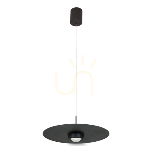Verifica Lampă suspendată cu LED 21 W, 3000 K, Triac, negru nisipiu, ZAMBELIS