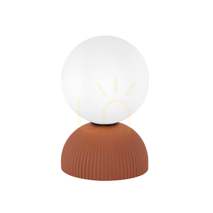 Lampa de masă 1xg9 LED MAX 9W, teracotă - Negru ZAMBELIS small 1