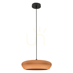 Lampă suspendată 2xG9 LED MAX 9W Terracotta - Argilă neagră nisipoasă - Metal ZAMBELIS small 1
