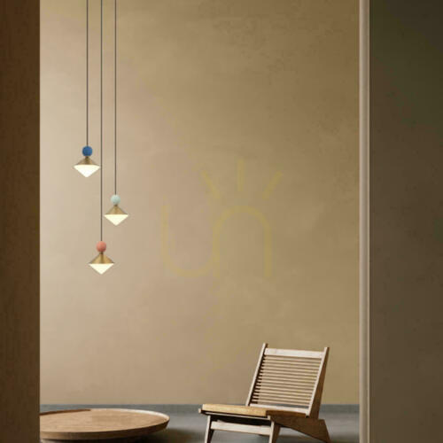 Verifica Lampă suspendată cu LED 20 W, 3000 K, din ceramică, metal și sticlă, alamă ZAMBELIS