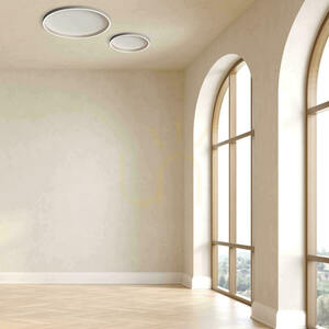 Lampă LED de tavan 27 W, 2700 K–3000 K–4000 K, argintiu periat, ZAMBELIS small 0