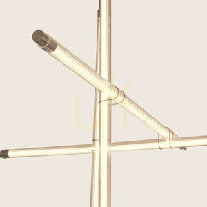 Lampă suspendată cu LED 20 W, 3000 K, auriu periat, ZAMBELIS small 1