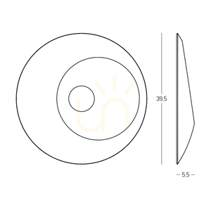 Aplică LED 6 W, maro deschis, model Acoustic, ZAMBELIS small 2