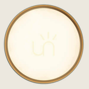 Lampă LED de tavan 20 W, 2700 K–3000 K–4000 K, din aluminiu – acrilic microprismatic alb mat – auriu ZAMBELIS small 2