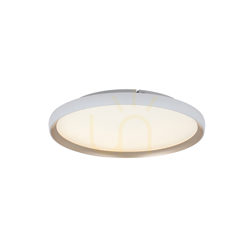 Verifica Lampă LED de tavan 20 W, 2700 K–3000 K–4000 K, din aluminiu – acrilic microprismatic alb mat – auriu ZAMBELIS