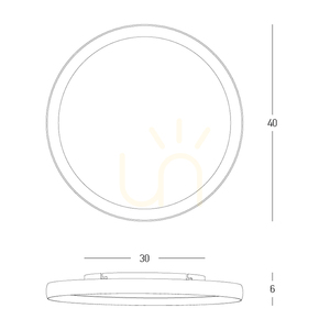 Lampă LED de tavan 20 W, 2700 K–3000 K–4000 K, din aluminiu – acrilic microprismatic, gri periat, ZAMBELIS small 2