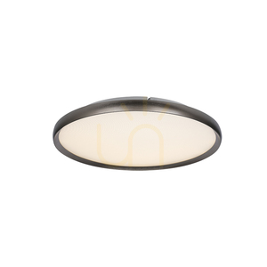 Lampă LED de tavan 20 W, 2700 K–3000 K–4000 K, din aluminiu – acrilic microprismatic, gri periat, ZAMBELIS small 0