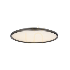 Lampă LED de tavan 42 W, 2700 K–3000 K–4000 K, din aluminiu – acrilic microprismatic, gri periat, ZAMBELIS small 0