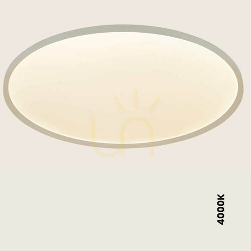 Verifica Lampă de tavan cu LED de 84 W, 2700 K–3200 K–4000 K, DALI, alb nisip – metal – aluminiu – difuzor microprismatic de la ZAMBELIS