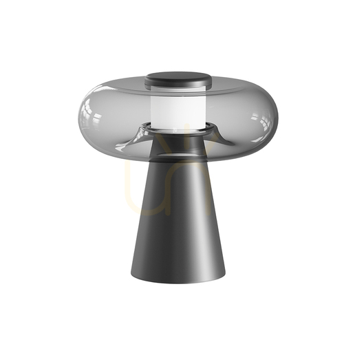 Verifica Lampă LED de masă Zambelis 25277, negru nisipiu și sticlă fumurie, 18 W, 3000 K