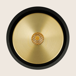 Lampă suspendată LED Zambelis 25347, negru și auriu periat, 9 W, 3000 K small 3