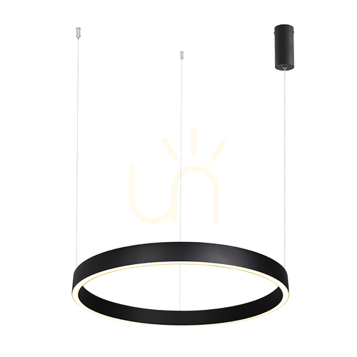 Verifica Lampă suspendată cu LED, orientabilă în sus-jos, 59 W, 3000 K, aluminiu negru – acrilic ZAMBELIS