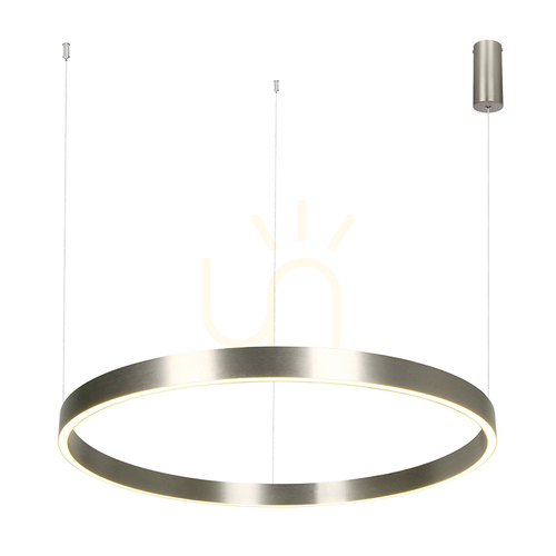 Verifica Lampă suspendată cu LED, orientabilă în sus-jos, 70 W, 3000 K, din aluminiu cu finisaj nichel periat galvanizat – acrilic ZAMBELIS