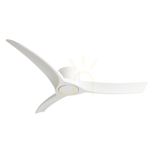 Verifica Ventilator de tavan fără lumină, metal alb mat – ABS ZAMBELIS
