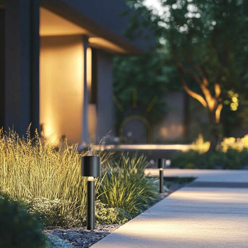 Verifica Lampă LED de exterior pentru pardoseală, 8 W, 3000 K, negru nisipiu, IP65, ZAMBELIS