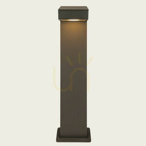 Verifica Lampă LED de exterior tip stâlp, 12 W, 3000 K, culoare grafit, unghi de iluminare asimetric, IP65, ZAMBELIS