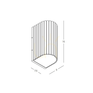 Lampă LED de perete pentru exterior, cu lumină orientabilă în sus și în jos, 2x3 W, 3000 K, gri-bej, aluminiu, IP54, ZAMBELIS small 3